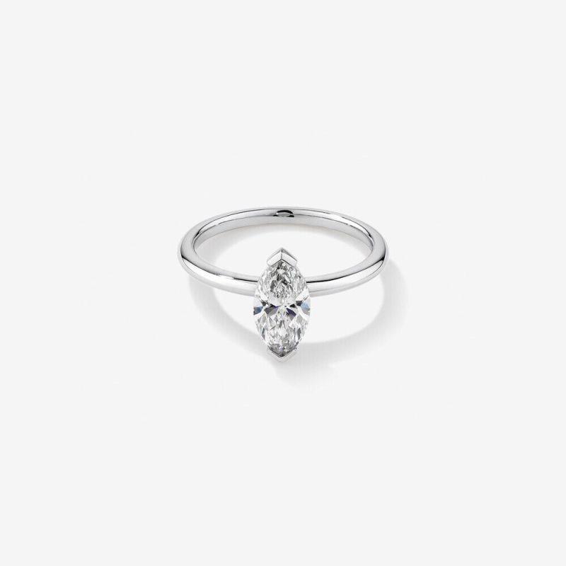1 carat Marquise lab diamond ring Dubai