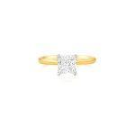 1 carat Princess lab diamond ring