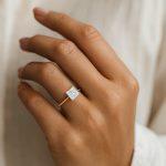 1 carat Princess lab diamond ring Dubai