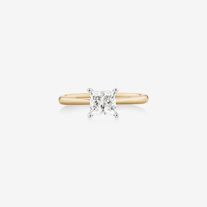 1 carat Princess lab diamond ring Dubai