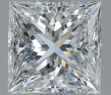 1 carat Princess shape lab grown diamond