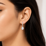 1 carat lab diamond earrings Dubai