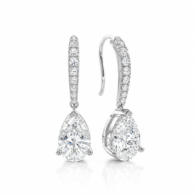 1 carat lab diamond earrings Dubai UAE