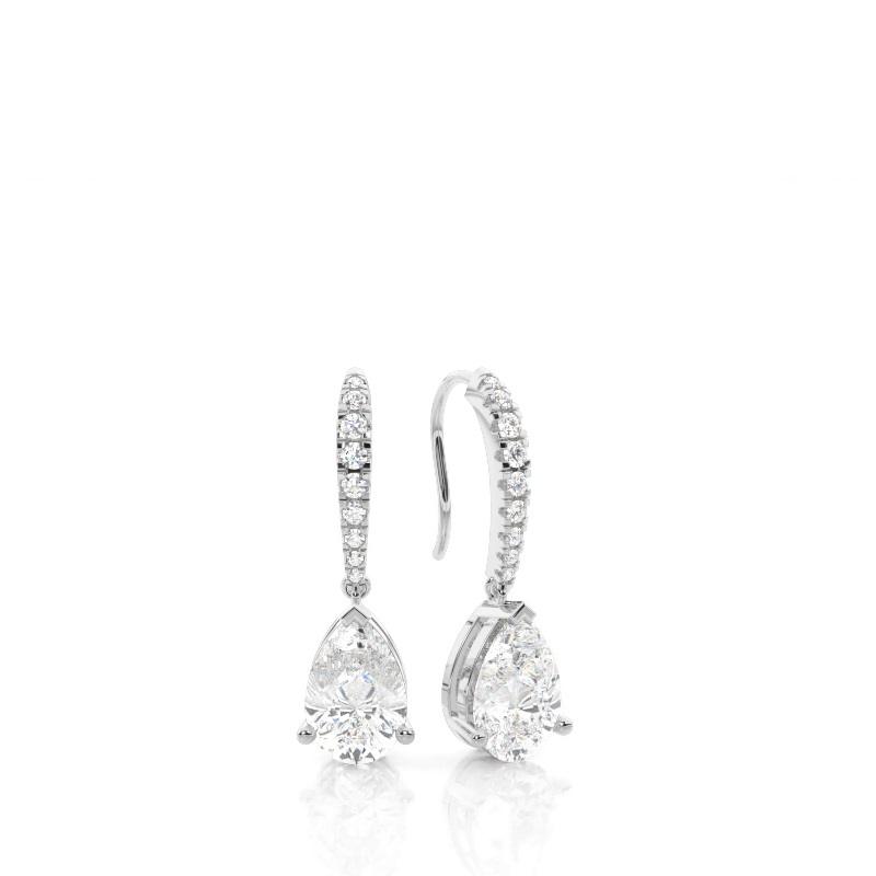 1 carat lab diamond earrings Dubai UAE