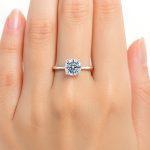 1 carat lab diamond ring