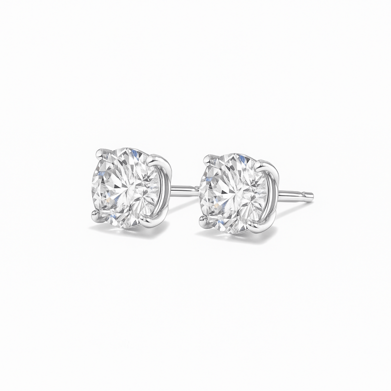 1 carat lab diamond stud earrings UAE