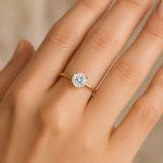 1 carat round lab diamond ring Dubai