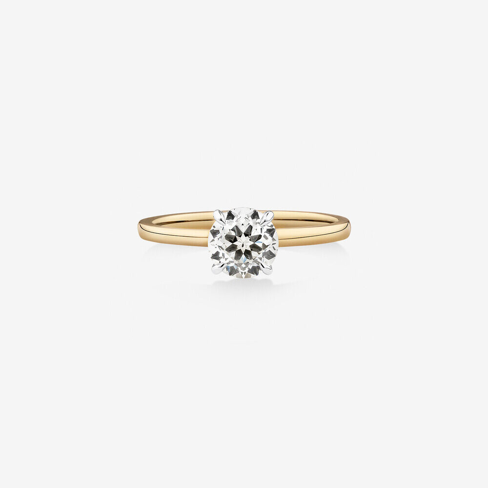 1 carat round lab diamond ring Dubai
