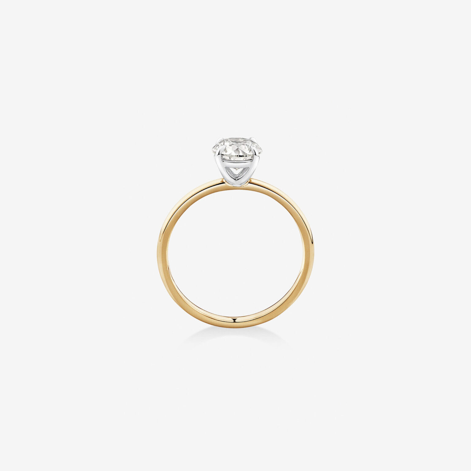 1 carat round lab diamond ring UAE