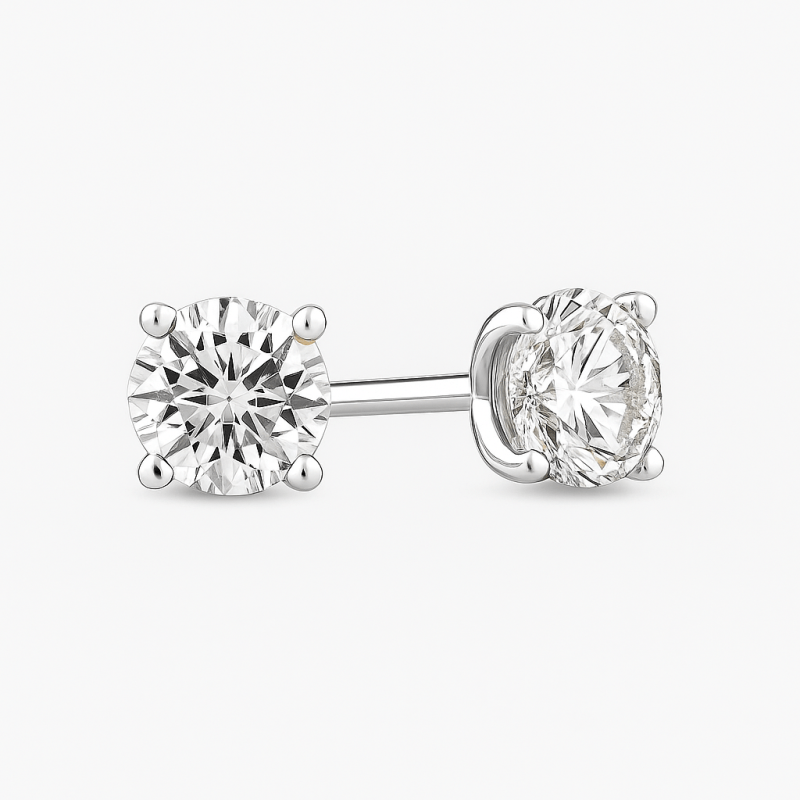 2 carat Lab Grown Diamond Stud Earrings