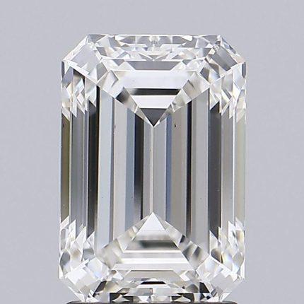 2.18 carat Emerald shape lab grown diamond