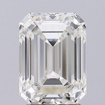 4.03 carat Emerald shape lab grown diamond