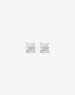 Asscher Cut Lab Diamond Stud Earrings Dubai