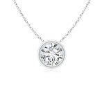 Bezel Lab grown Diamond pendant Dubai