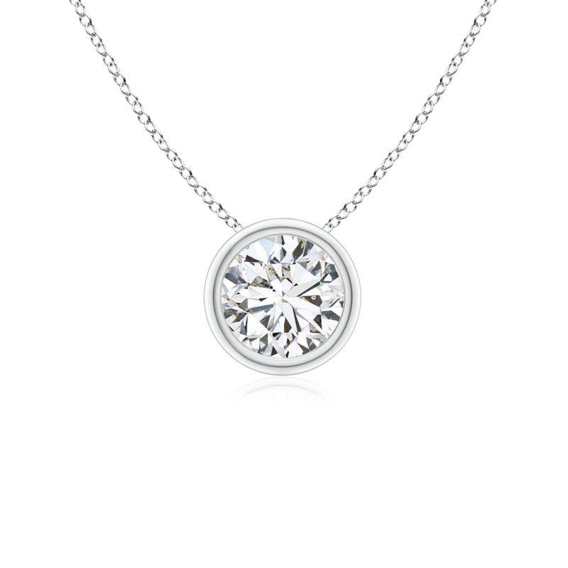 Bezel Lab grown Diamond pendant Dubai