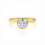 Bezel lab diamond ring Dubai