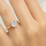 Bezel lab diamond ring Dubai UAE