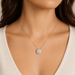 Cushion Lab grown Diamond Pendant