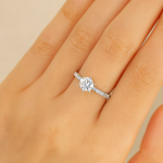 Customized Engagement Ring Dubai Hand