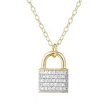 Diamond Lock Pendant Dubai