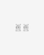 Emerald Cut Diamond Stud Earrings Dubai