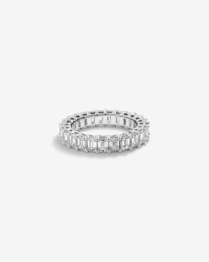 Emerald Cut Lab Grown Diamond Eternity Ring