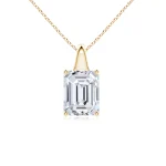 Emerald-Cut Lab grown Diamond Pendant Dubai