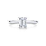 Emerald cut lab grown diamond ring Dubai