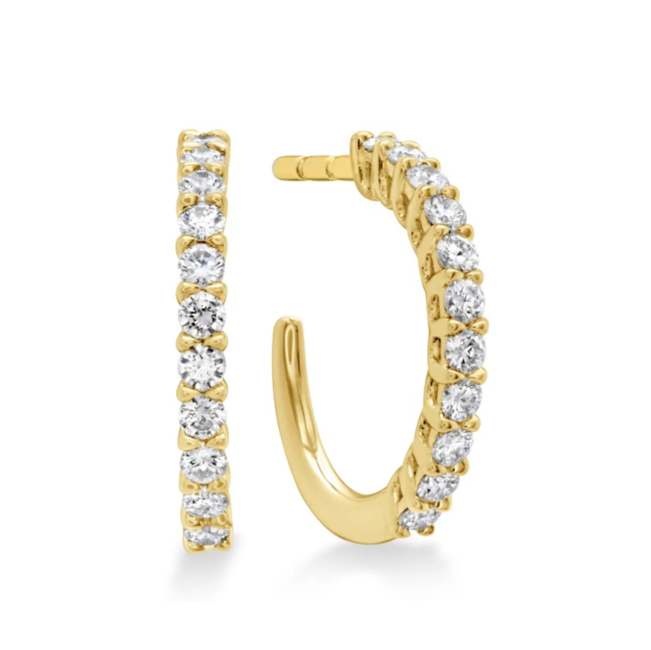 Diamond hoop earrings Dubai