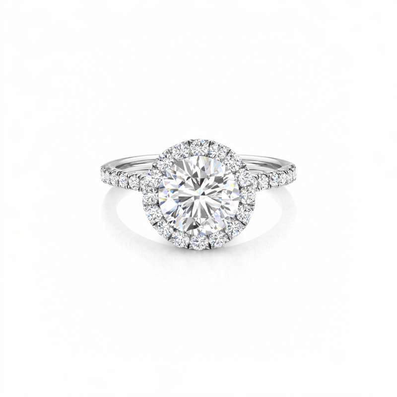 Halo Lab Diamond ring Dubai