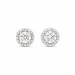 Halo Lab diamond stud earrings