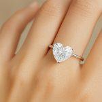 Heart lab diamond ring Dubai