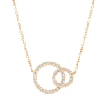 Interlocking Circle Necklace Dubai