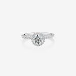 Lab Diamond Halo Engagement Ring Dubai