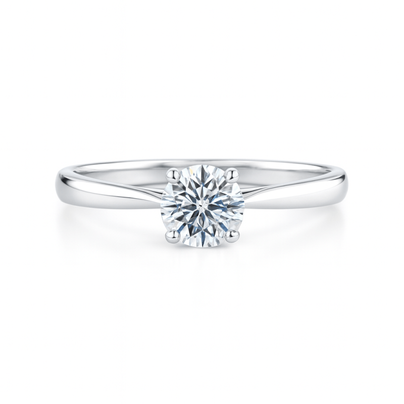 Lab Solitaire diamond ring