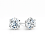 Lab diamond stud earrings