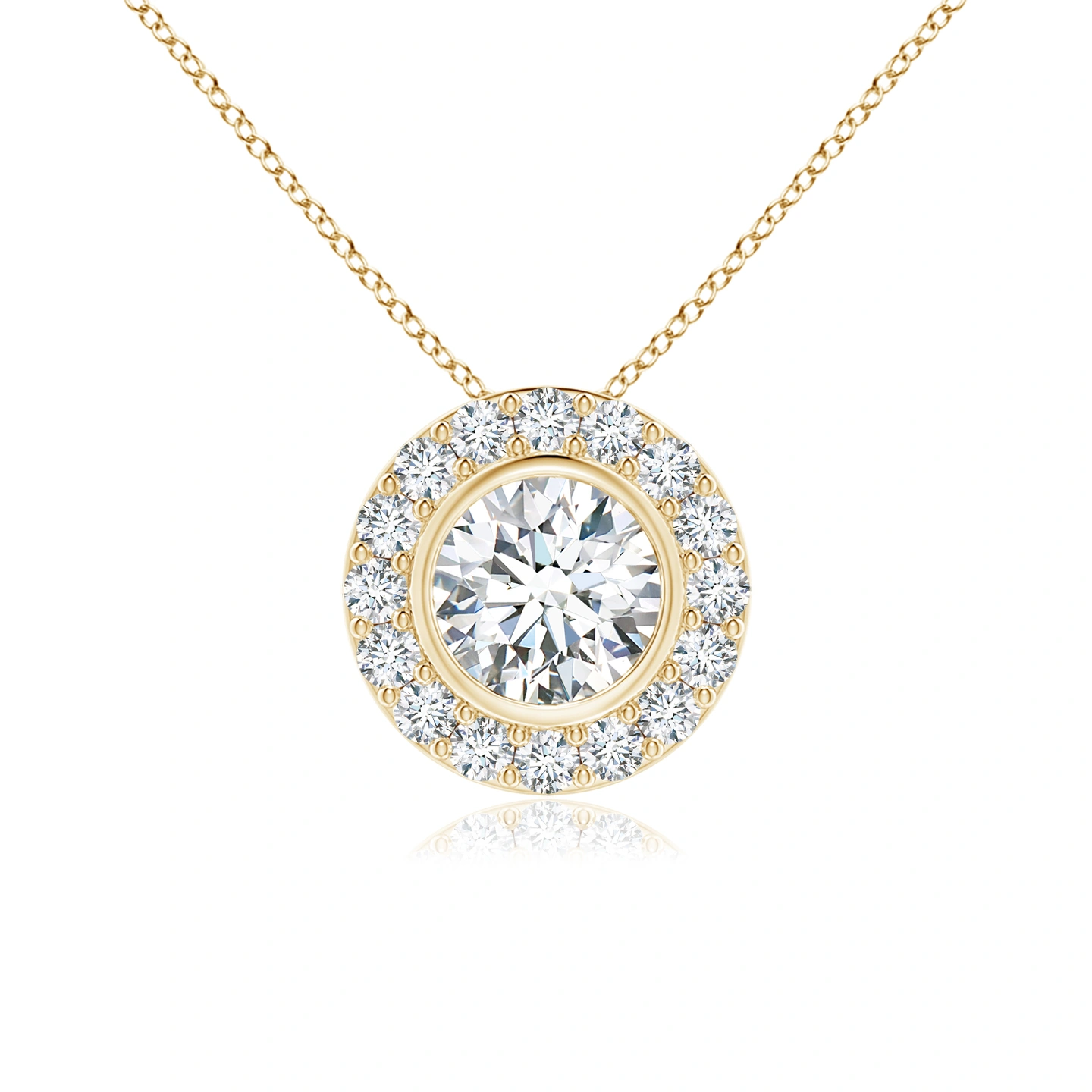 Lab grown Diamond Halo Pendant Dubai Lab grown Diamond Halo Pendant Dubai