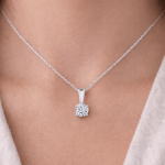 Lab grown Round Diamond Pendant Dubai
