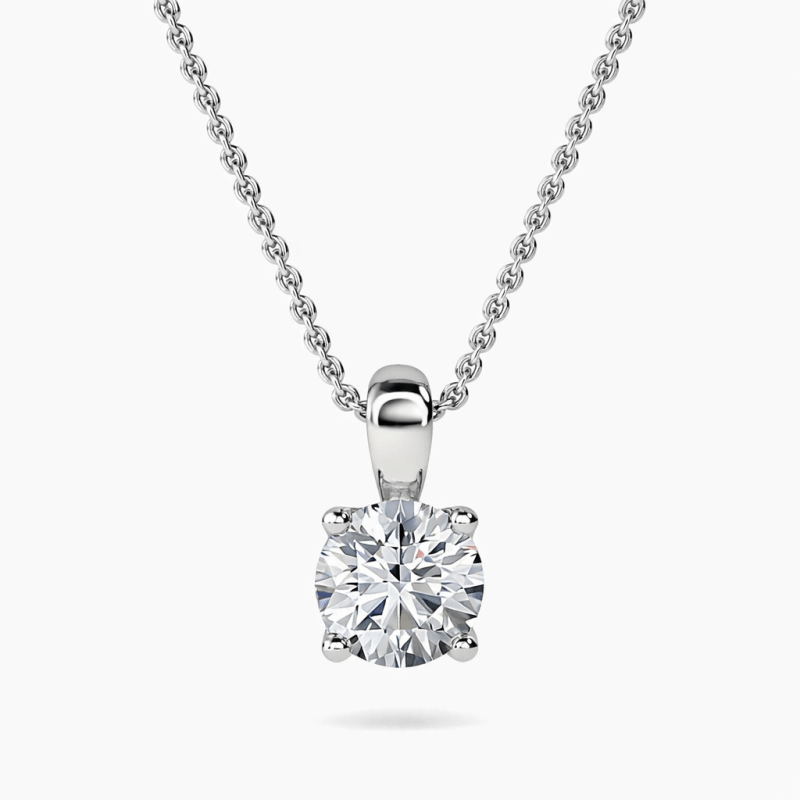 Lab grown diamond pendant