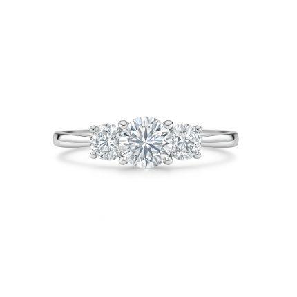 Lab grown diamond trilogy ring UAE