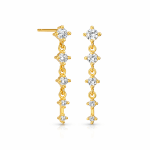 Long diamond earrings