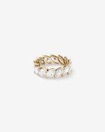 Marquise Cut Lab Grown Diamond Eternity Ring Dubai