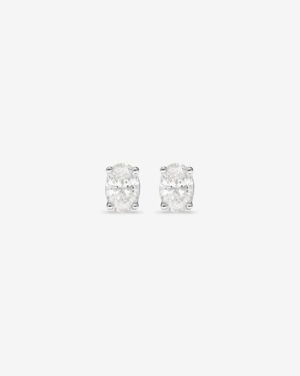 Oval Cut Diamond Stud Earrings Dubai