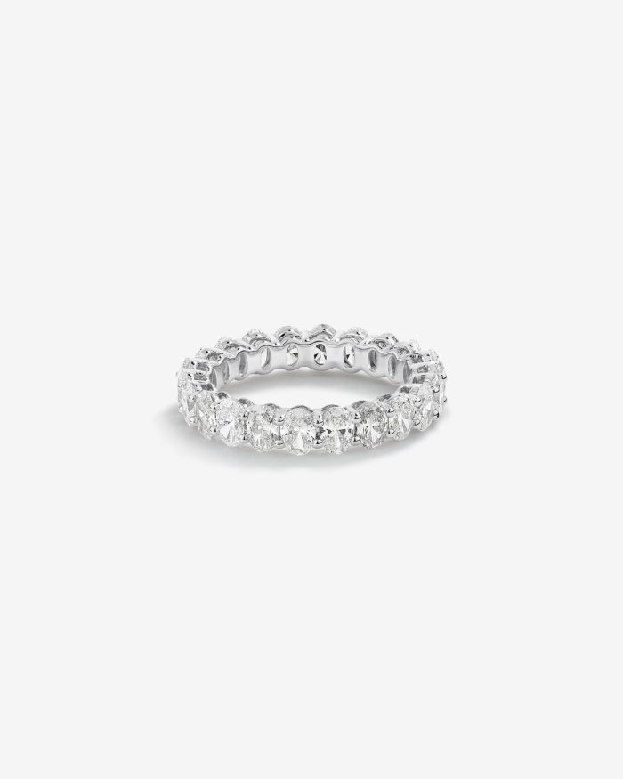 Oval Lab Grown Diamond Eternity Ring Dubai