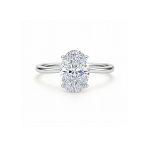 Oval lab diamond ring