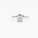 Oval lab diamond ring Dubai