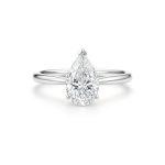 Pear lab diamond ring