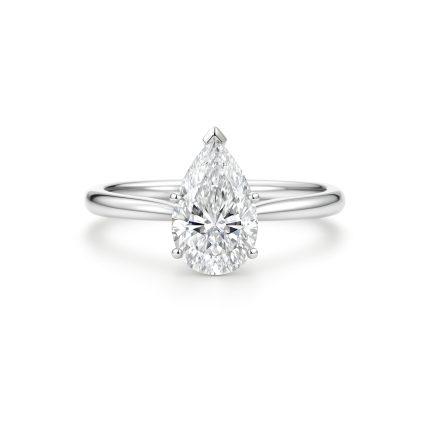 Pear lab diamond ring