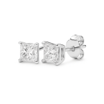Princess Cut Diamond Stud Earrings Dubai