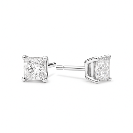 Princess Cut Diamond Stud Earrings Dubai UAE